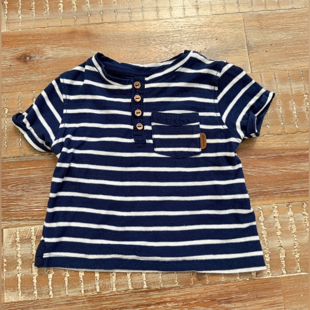 (3/$15) Zara Baby Boy stripes Tee Shirt Top
